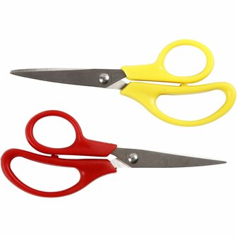 Kinderscharen | Spitse School Schaar | Knutselschaar | 12,5 cm | 12 Stuks