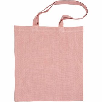 Draagtas, roze, afm 38x42 cm, 185 gr, 1 doos