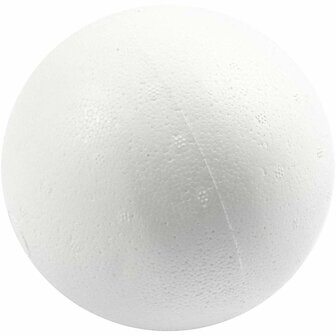 Styropor ballen wit &ndash; &Oslash; 12 cm &ndash; 25 stuks