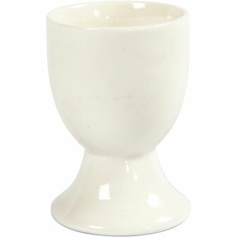 Eierdoppen off-white porselein &ndash; 6,5 cm &ndash; 12 stuks