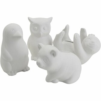 Dierenspaarpot, dieren, afm 8,5-11 cm, 4x6 stuk