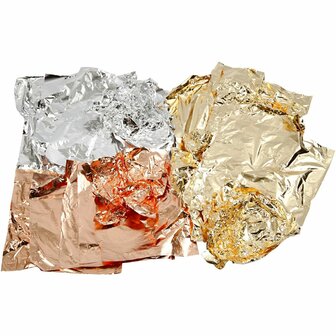 Imitatie bladmetaal goud koper zilver