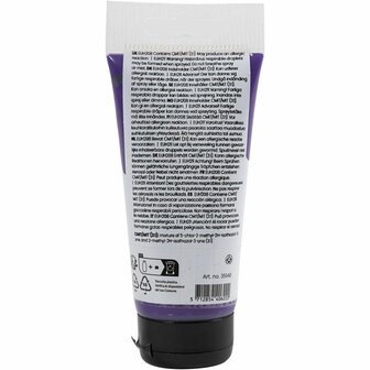 Acryl Verf, semi-glanzend, dekkend, violet blue, 75 ml/ 1 fles