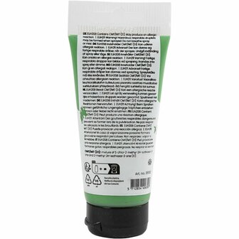 Acryl Verf, semi-glanzend, semi-dekkend, crome green, 75 ml/ 1 fles
