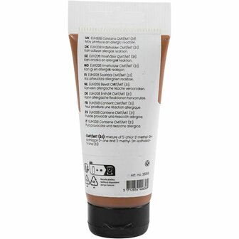 Acryl Verf, semi-glanzend, dekkend, raw sienna, 75 ml/ 1 fles