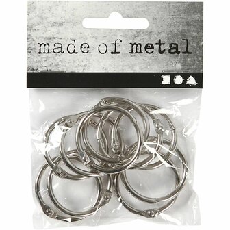 Boekbindersring, d 25 mm, dikte 2,7 mm, 10 stuk/ 1 doos
