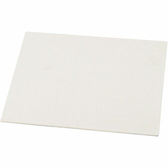 Canvas Paneel, afm 18x24 cm, dikte 3 mm, 280 gr, wit, 1 stuk