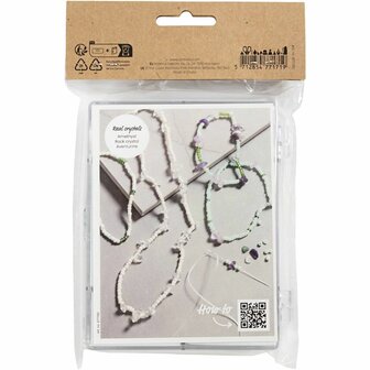 Creatieve Box Sieraden, Kristallen, afm 2,6-10 mm, gatgrootte 0,8-1,2 mm, ca. 2460 stuk, diverse kleuren, 1 doos