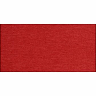 Crepepapier, vel 50x250 cm, rood, 10 vouw/ 1 doos
