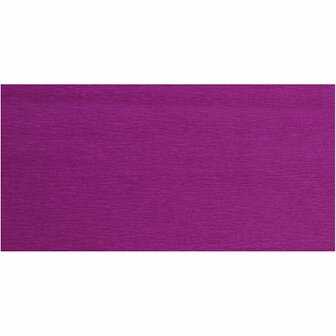 Crepepapier, vel 50x250 cm, violet, 10 vouw/ 1 doos