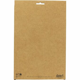 Cr&ecirc;pepapier, vel 25x60 cm, Cr&ecirc;pe-verhouding: 180%, 105 gr, pastelkleuren, 8 vel/ 1 doos