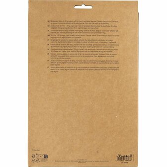 Crinkle papier, L: 25-30 cm, B: 3 mm, zwart, wit, 2x50 gr/ 1 doos