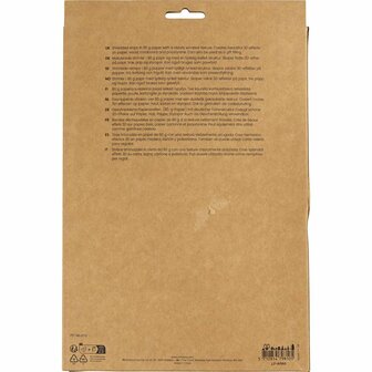 Crinkle papier, L: 25-30 cm, B: 3 mm, donkerblauw, geel, 2x50 gr/ 1 doos