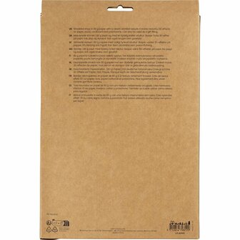 Crinkle papier, L: 25-30 cm, B: 3 mm, bruin, rood, 2x50 gr/ 1 doos