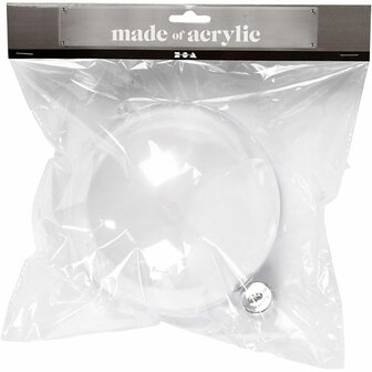 Transparante Plastic Ballen | Vulbare Deco Ballen | Tweedelige Hobbyballen | &Oslash; 15,6 cm | 1 Stuk