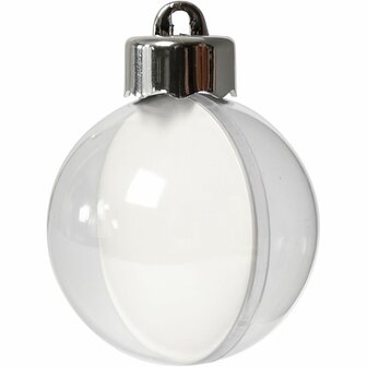 Transparante Plastic Ballen | Vulbare Deco Ballen | Tweedelige Hobbyballen | &Oslash; 5 cm | 10 Stuks