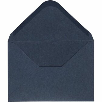 Enveloppen, afmeting envelop 11,5x16 cm, 110 gr, blauw, 10 stuk/ 1 doos