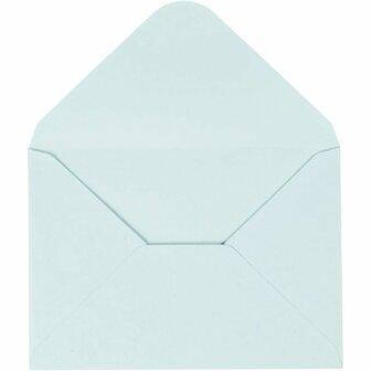Enveloppen, afmeting envelop 11,5x16 cm, 110 gr, lichtblauw, 10 stuk/ 1 doos