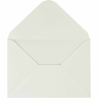 Enveloppen, afmeting envelop 11,5x16 cm, 110 gr, off-white, 10 stuk/ 1 doos