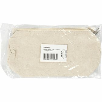 Etui, L: 20 cm, d 6 cm, 300 gr, licht naturel, 1 stuk