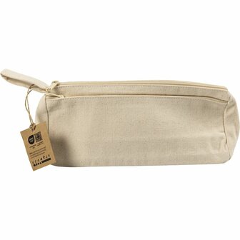 Etui, Driehoekig, H: 8 cm, D: 6 cm, B: 22 cm, licht naturel, 1 stuk