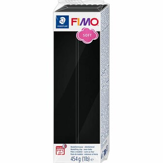FIMO&not;&AElig; Soft, zwart, 454 gr/ 1 doos