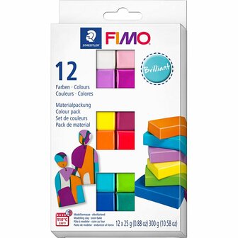 FIMO&not;&AElig; Soft, multicolour, 12x25 gr/ 1 doos