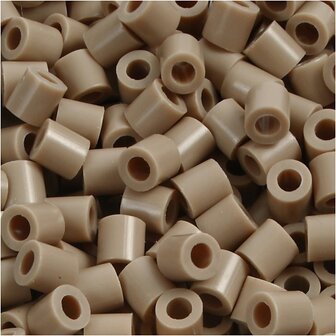 Foto kralen, afm 5x5 mm, gatgrootte 2,5 mm, medium, beige (6), 1100 stuk/ 1 doos