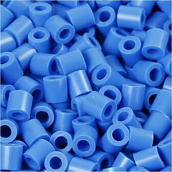 Foto kralen, afm 5x5 mm, gatgrootte 2,5 mm, medium, blauw (17), 1100 stuk/ 1 doos