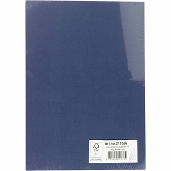 Blauw Karton A4 180 Grams | Hobbykarton | Blauw Knutselkarton | Blauw Papier 21x29,7 cm | 20 Vellen