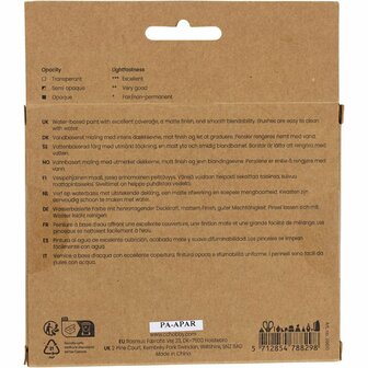 Gouacheverf, pastelkleuren, 6x20 ml/ 1 doos