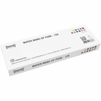 Grimas Schmink - Schminkpalet, diverse kleuren, 12x2.50 ml/ 1 stuk
