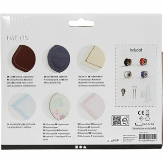Handnaaimachine, H: 6,7 cm, L: 20,5 cm, B: 3,5 cm, wit, 1 stuk