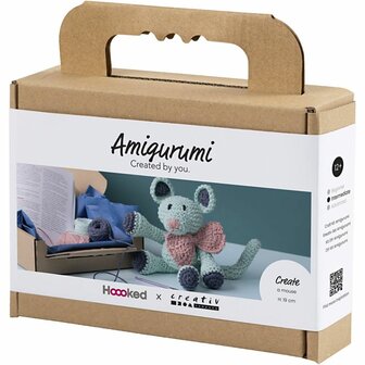 Hobbyset Amigurumi, Muis, mint, 1 doos
