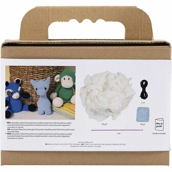 Hobbyset Amigurumi, Giraf, lichtblauw, 1 doos