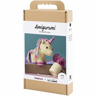 Hobbyset Amigurumi, Eenhoorn, regenboogkleuren, 1 doos