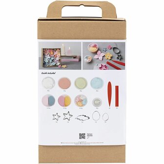 Hobbyset Boetseren, Bloemen, pastelkleuren, 1 doos