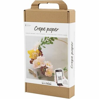 Hobbyset Cr&ecirc;pepapier, Krans, Cr&ecirc;pe-verhouding: 180%, 1 doos