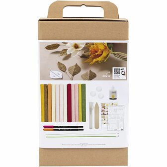 Hobbyset Cr&ecirc;pepapier, Boeket, Cr&ecirc;pe-verhouding: 180%, 1 doos