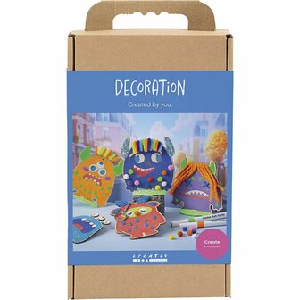 Hobbyset Decoratie, Monsters, kleurrijk, vrolijke kleuren, sterke kleuren, 1 doos