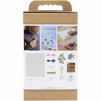 Hobbyset Krimpfolie, Mobiel, halsketting, armband, sleutelhanger, diverse kleuren, 1 doos