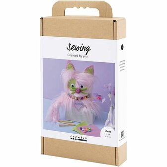 Hobbyset Naaien, Kat, diverse kleuren, 1 doos