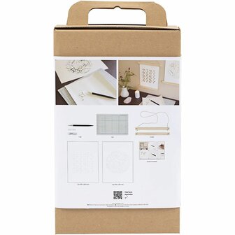 Hobbyset Papierkunst, Papieren hangers, off white, 1 doos