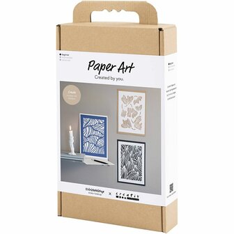 Hobbyset Papierkunst, Afbeeldingen om op te hangen, off white, 1 doos