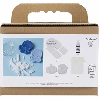 Hobbyset Zeep Maken, Zeedieren, blauw, 1 doos