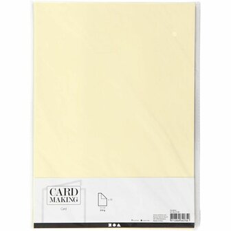 Geel Karton A4 210 Grams | Hobbykarton | Geel Knutselkarton | Geel Papier 21x29,7 cm | 10 Vellen