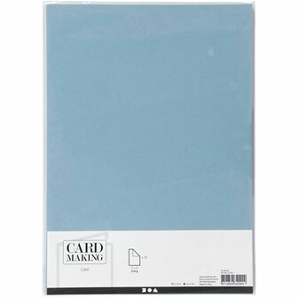 Blauw Karton A4 210 Grams | Hobbykarton | Blauw Knutselkarton | Blauw Papier 21x29,7 cm | 10 Vellen