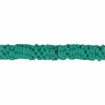 Klei kralen | Polymeer kralen bloemvorm | Platte rijgkralen | Turquoise | &Oslash; 5-6 mm | Gat 2 mm | 145 stuks