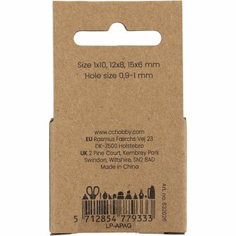 Kralen van agaat, d 6+8+10 mm, gatgrootte 0,9-1 mm, ca. 28 stuk, roze, 28 stuk/ 1 doos