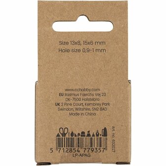 Kralen van agaat, d 13+15 mm, gatgrootte 0,9-1 mm, ca. 28 stuk, helder groen, 28 stuk/ 1 doos